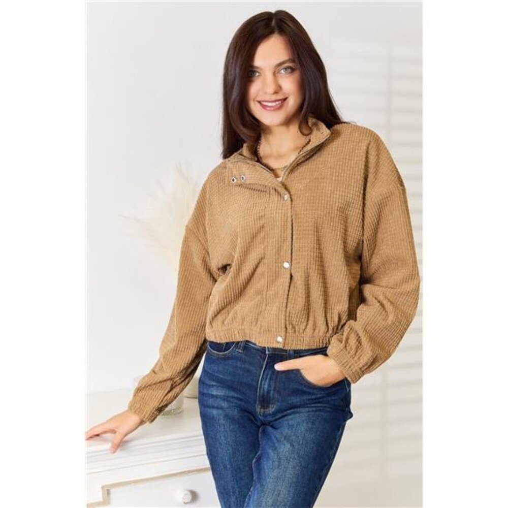 NWT Perfee Long‎ Sleeve Dropped Shoulder Jacket